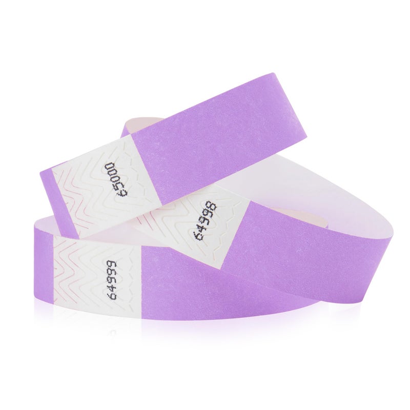Wristco 100 WristCo Berry Tyvek Wristbands for Events - Comfortable Tear Resistant Paper Bracelets ID Wrist Bands for Concerts Festivals Admission Party Identification - Image 1